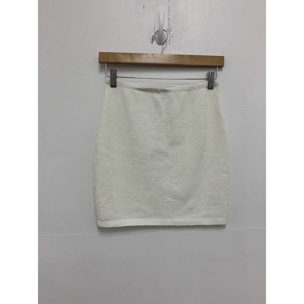 New Runway The Label Nellie Mini Skirt White Size Medium